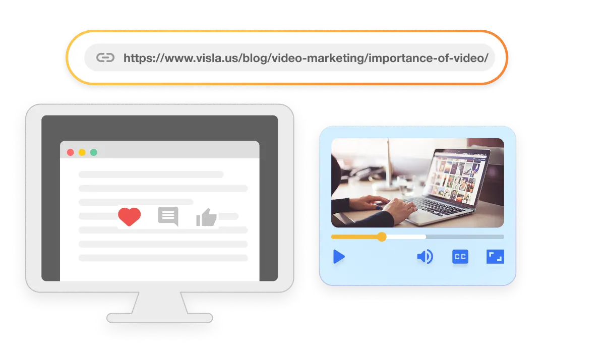 Share your finished Visla Idea to Video project by link, download, or embed code.